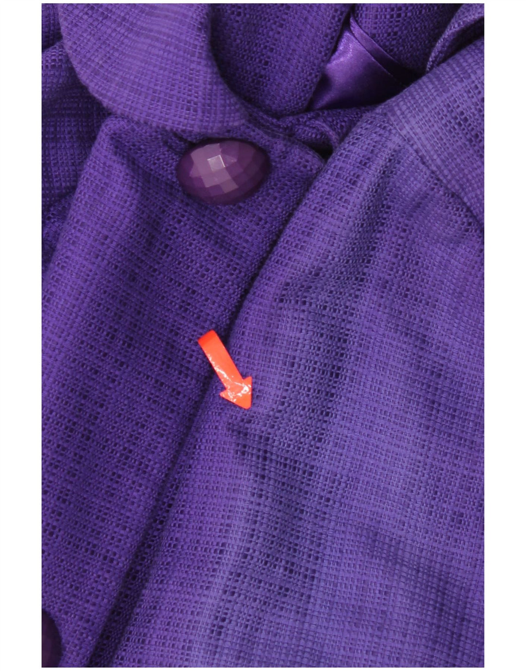 Monsoon Manteau Femme UK 12 Coton Violet Moyen