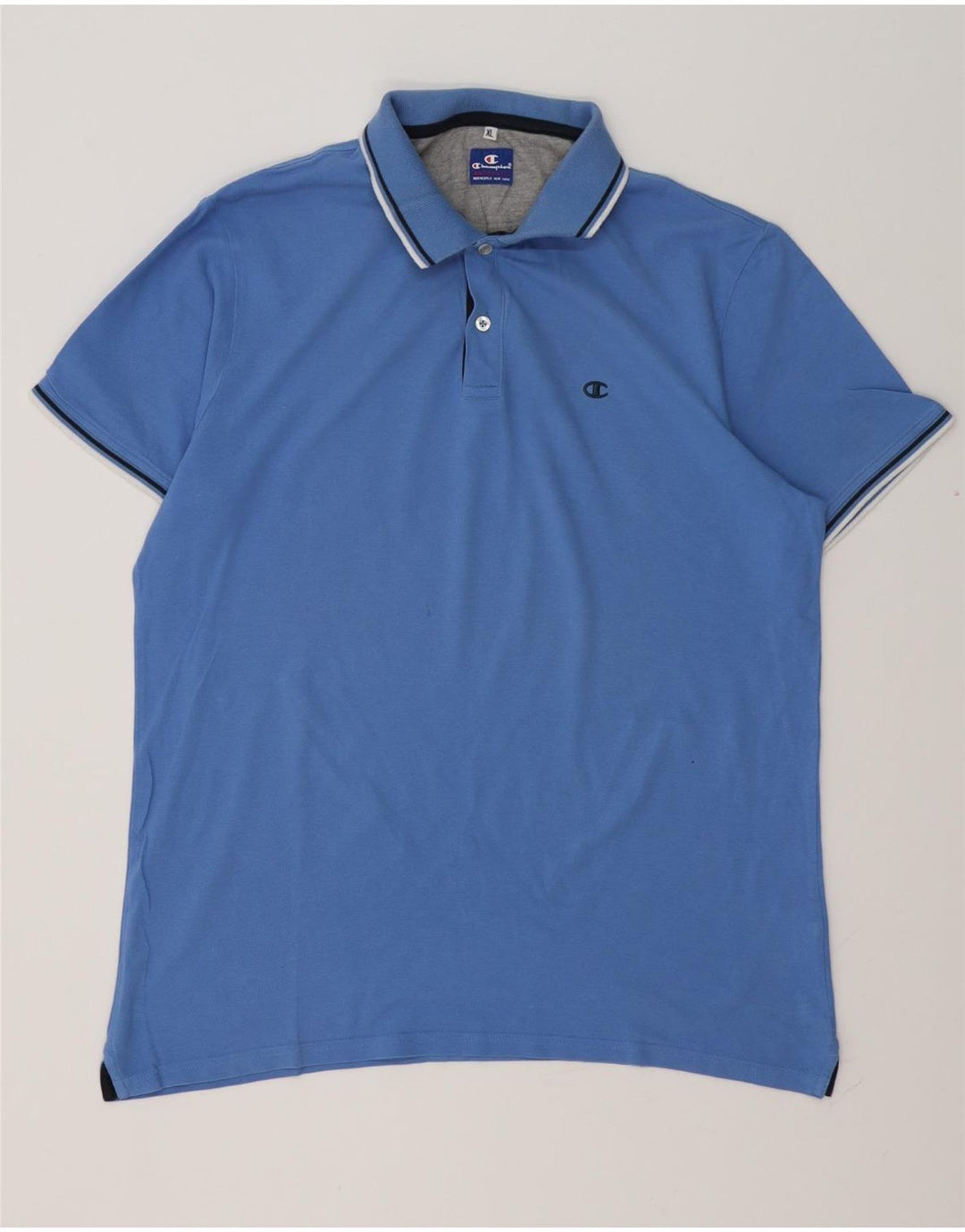 CHAMPION Polo Homme XL Bleu Coton