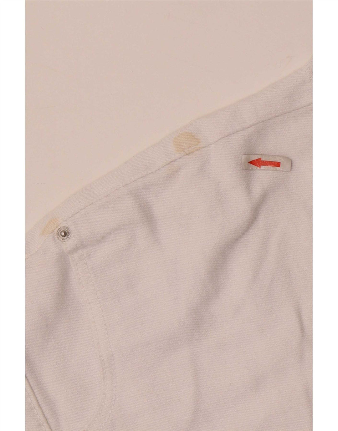 Calvin Klein Short en jean W28 pour femme en coton blanc moyen