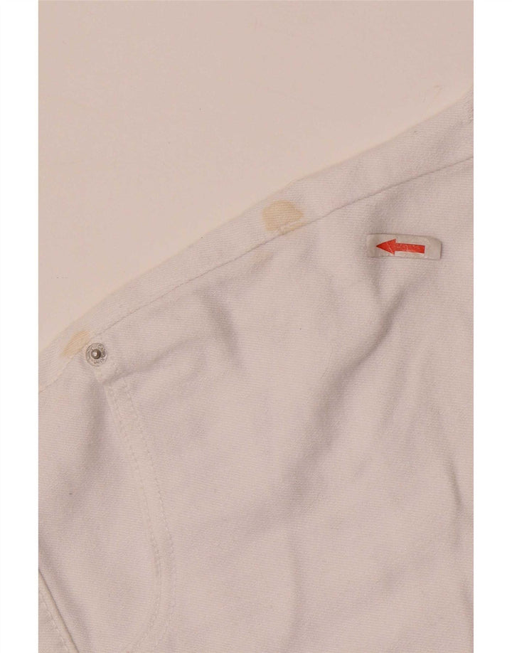Calvin Klein Short en jean W28 pour femme en coton blanc moyen