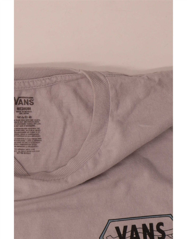 Vans T-Shirt Graphique Homme Gris Moyen Coton