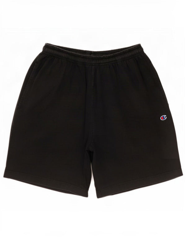 Champion Short de Sport Homme Grand Coton Noir