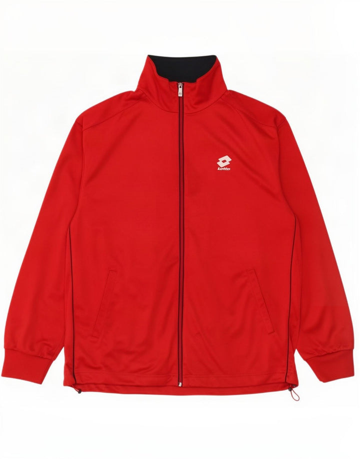 Lotto Veste de survêtement pour homme 2XL Rouge Polyester