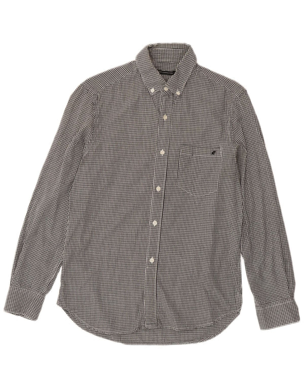 French Connection Chemise Homme Gris Moyen Vichy Coton