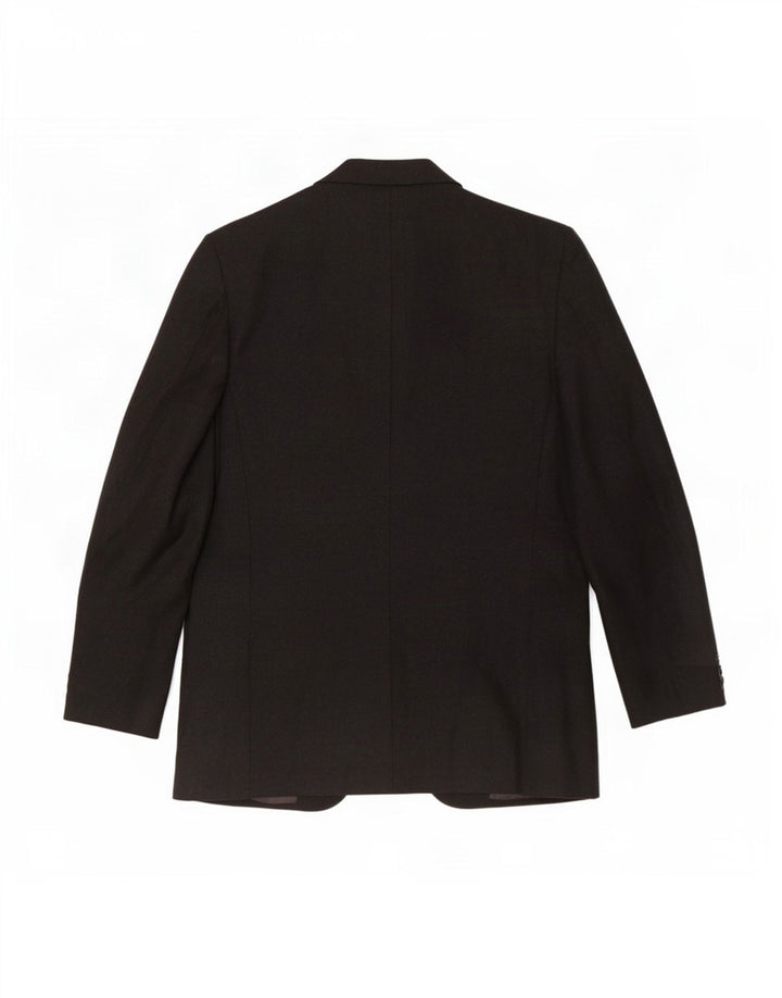 Canali Veste Blazer 3 Boutons Homme IT 48 Laine Vierge Noir Moyen