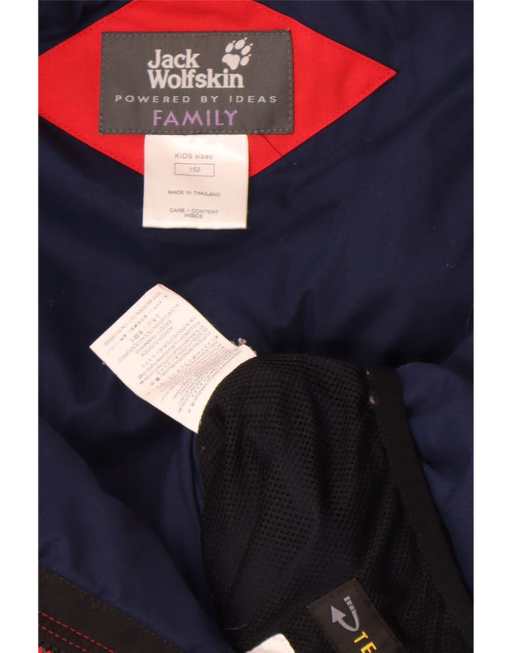 Jack Wolfskin Veste Coupe-Vent Garçon 11-12 ans Rouge Colorblock Polyester