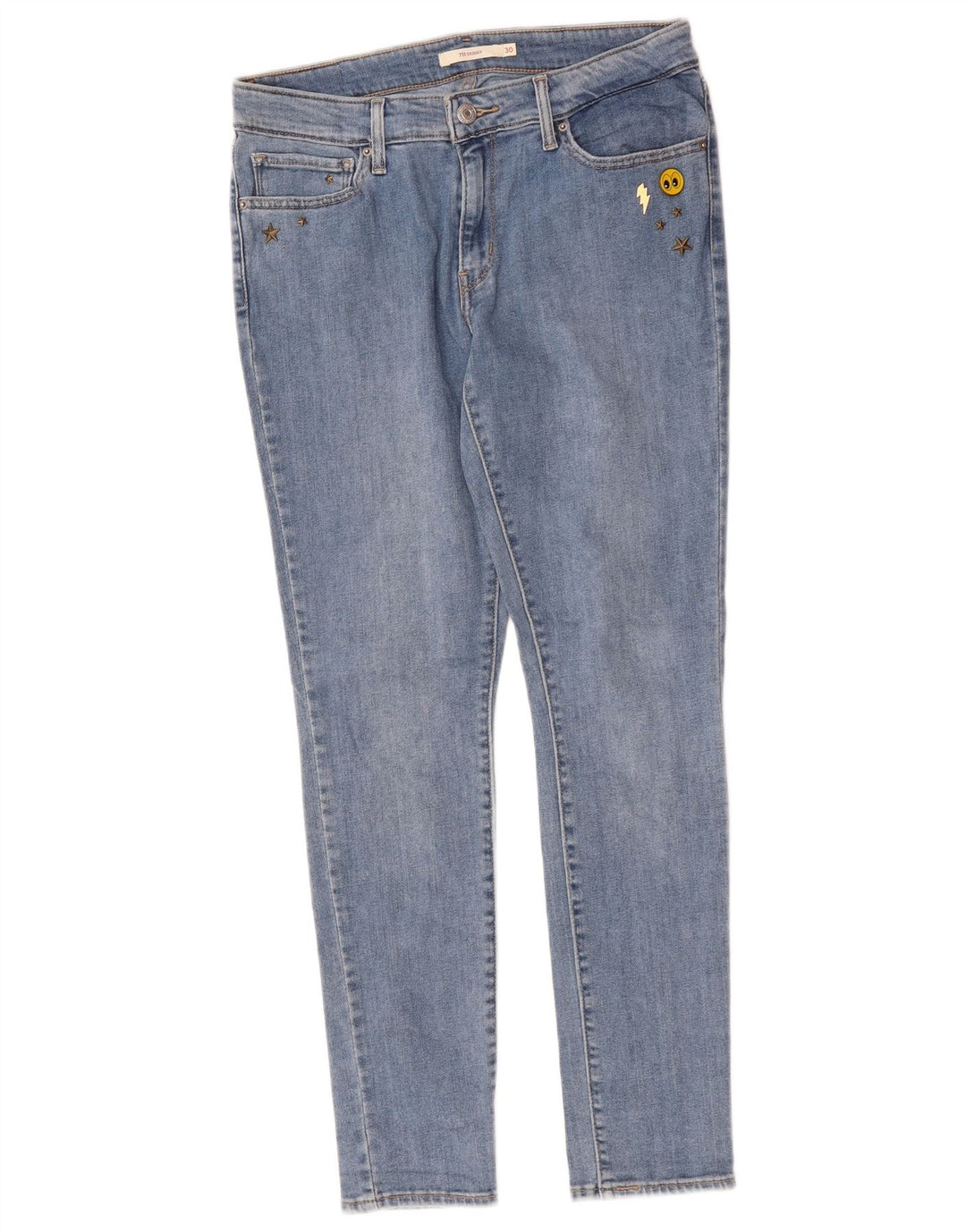 LEVI'S Jean Skinny 711 Femme W30 L29 Bleu Coton