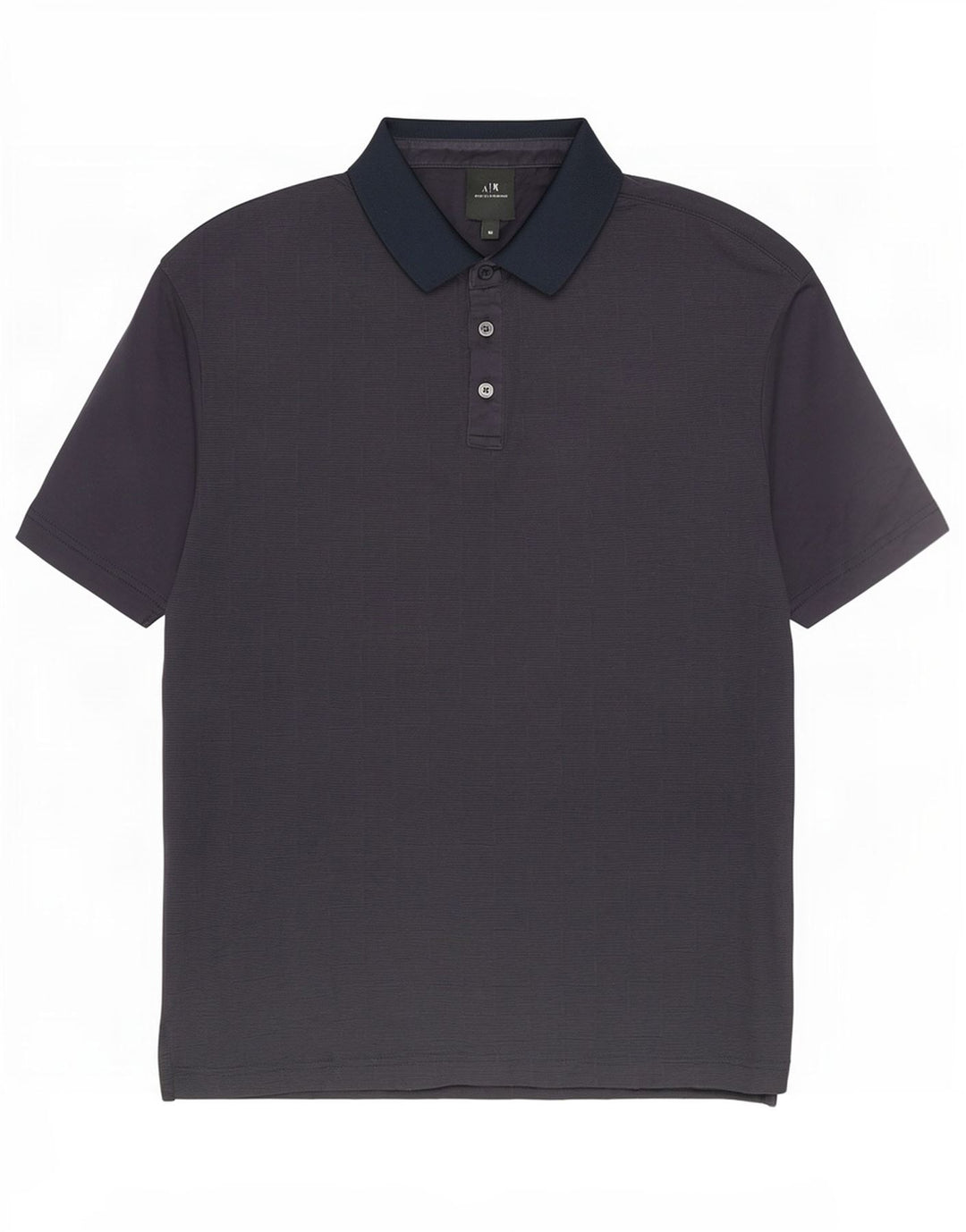 Armani Exchange Polo Homme Bleu Marine Moyen Coton Géométrique