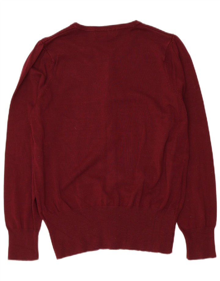 Marks & Spencer Pull Cardigan pour Femme UK 12 Viscose Marron Moyen