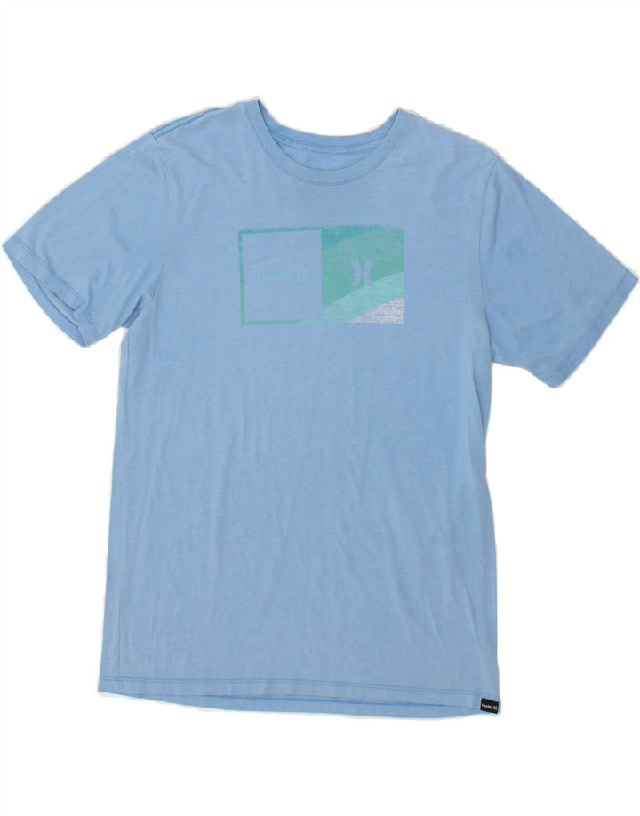 HURLEY Mens Graphic T-Shirt Top Medium Blue Cotton Vintage Hurley and Second-Hand Hurley from Messina Hembry 