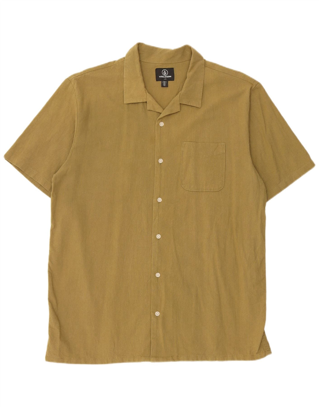 Volcom Chemise à manches courtes pour hommes Large Kaki