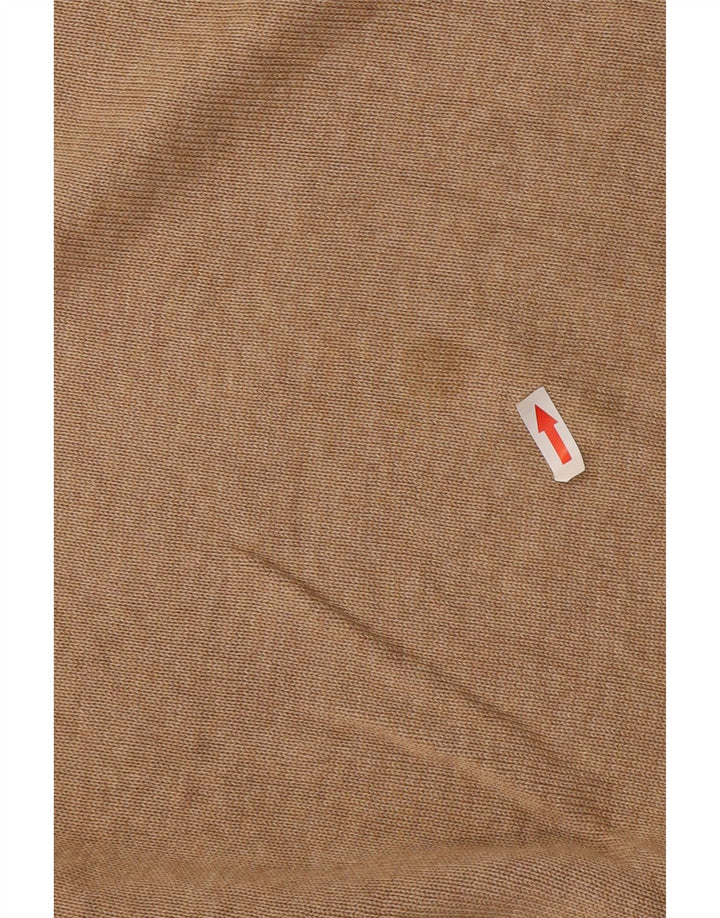 Marks & Spencer Pull col V pour homme en coton beige Large