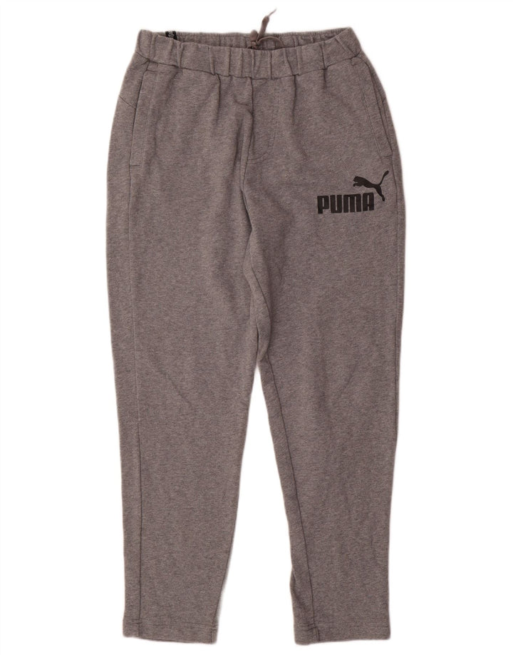 PUMA Pantalon de Survêtement Graphique Homme Gris Moyen Moucheté Coton