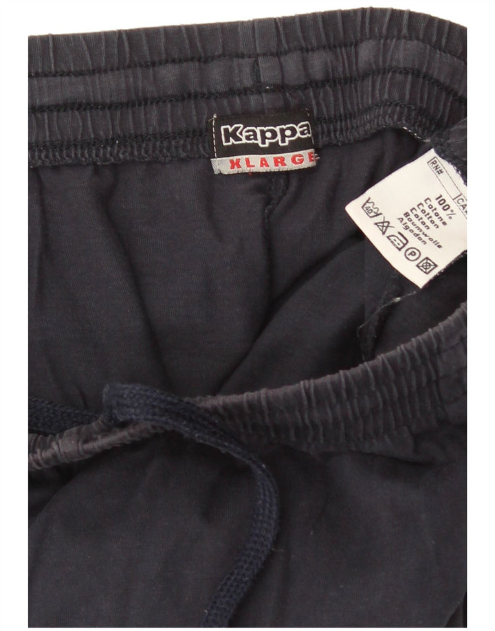 KAPPA Pantalon de Survêtement Homme XL Bleu Marine Coton