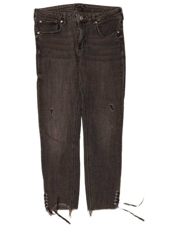 Zara Jean slim effet vieilli pour femme EU 44 XL W34 L27 Gris