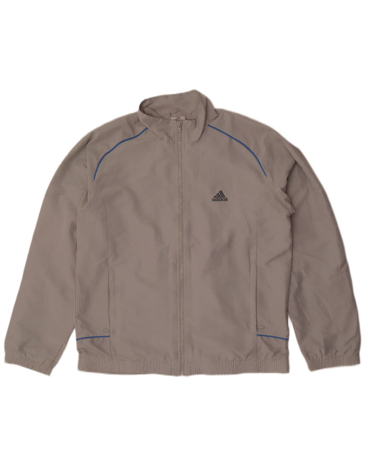 Adidas Veste de survêtement pour homme UK 42/44 Large Gris Polyester