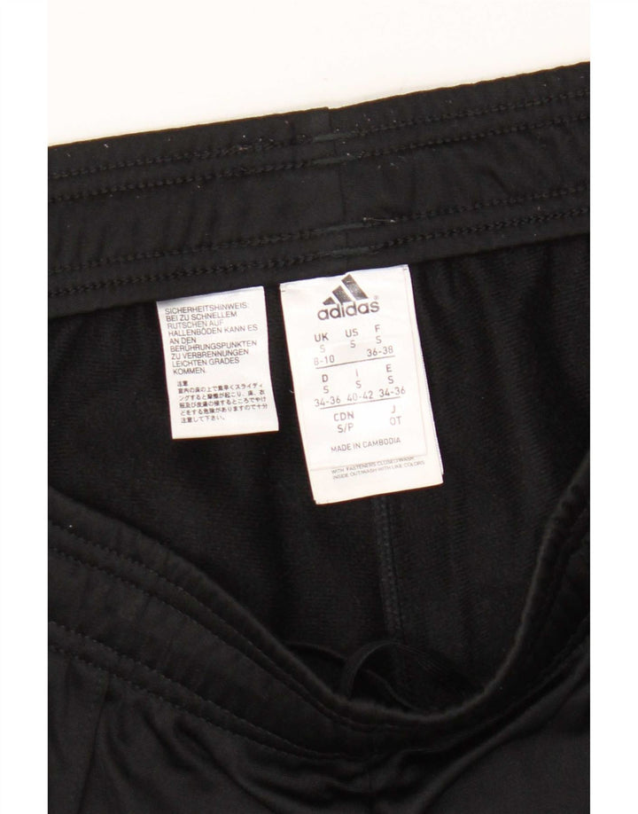 Adidas Pantalon de survêtement pour femme UK 8/10 Small Noir Polyester