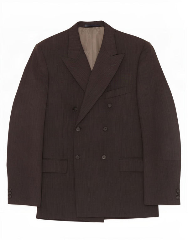 Trussardi Veste Blazer Croisée IT 52 XL Gris Rayure Fine