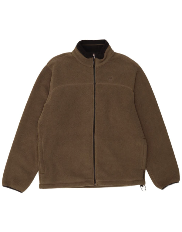 Timberland Veste polaire pour homme UK 40 Large Kaki Polyester