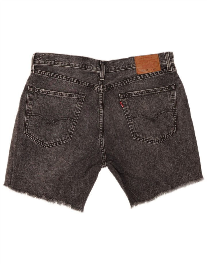 Levi's Short en Jean 501 Homme W36 Large Gris Coton