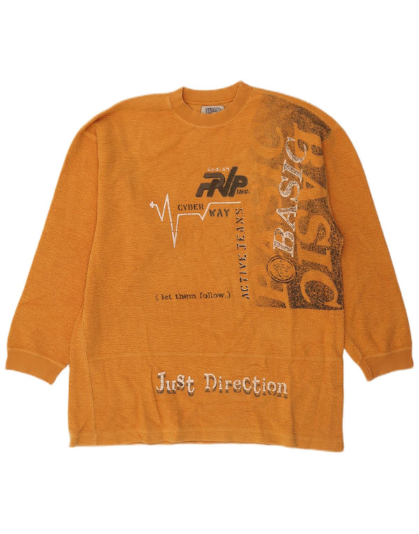 Pepperino Mens Graphic Sweatshirt Jumper 2XL Orange