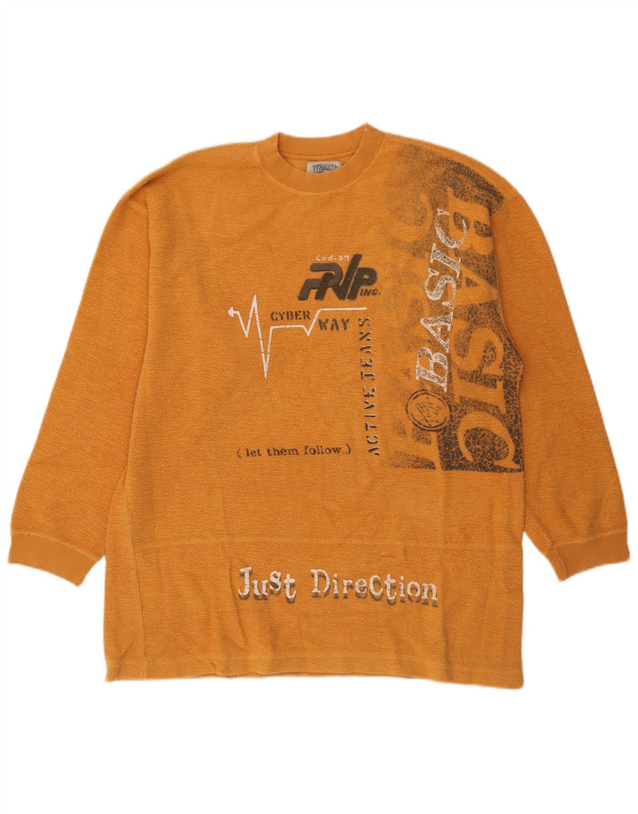 Pepperino Mens Graphic Sweatshirt Jumper 2XL Orange