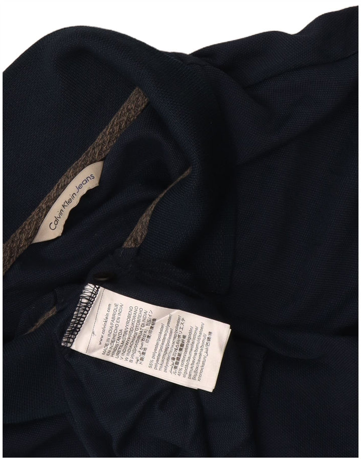 Calvin Klein Jeans Polo Homme Bleu Marine Moyen Coton