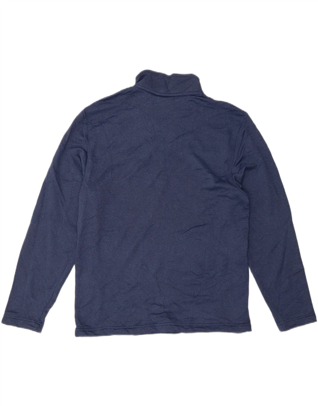 Izod Haut à col zippé à manches longues pour homme Petit bleu marine Polyester