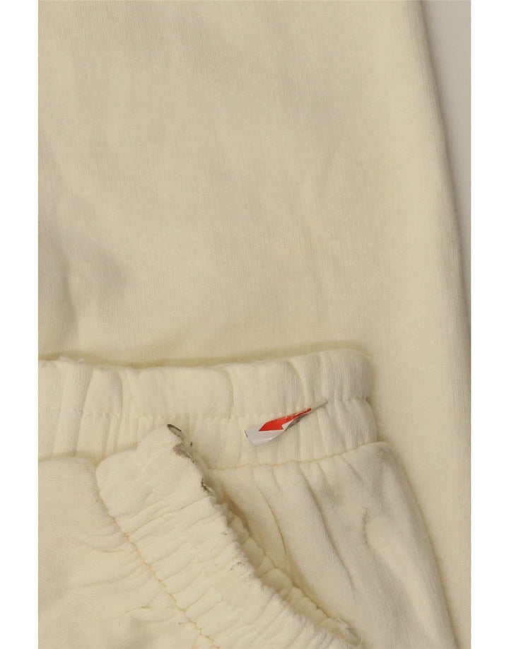 Zara Femme Pantalon De Survêtement Joggers UK 8 Small Off White Polyester