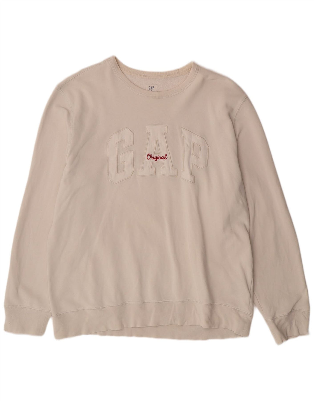 GAP Sweat-Shirt Graphique Homme XL Coton Blanc