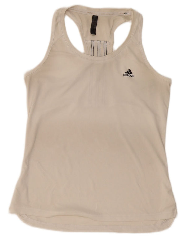 Adidas Femmes Aeroready Débardeur UK 12/14 Moyen Blanc