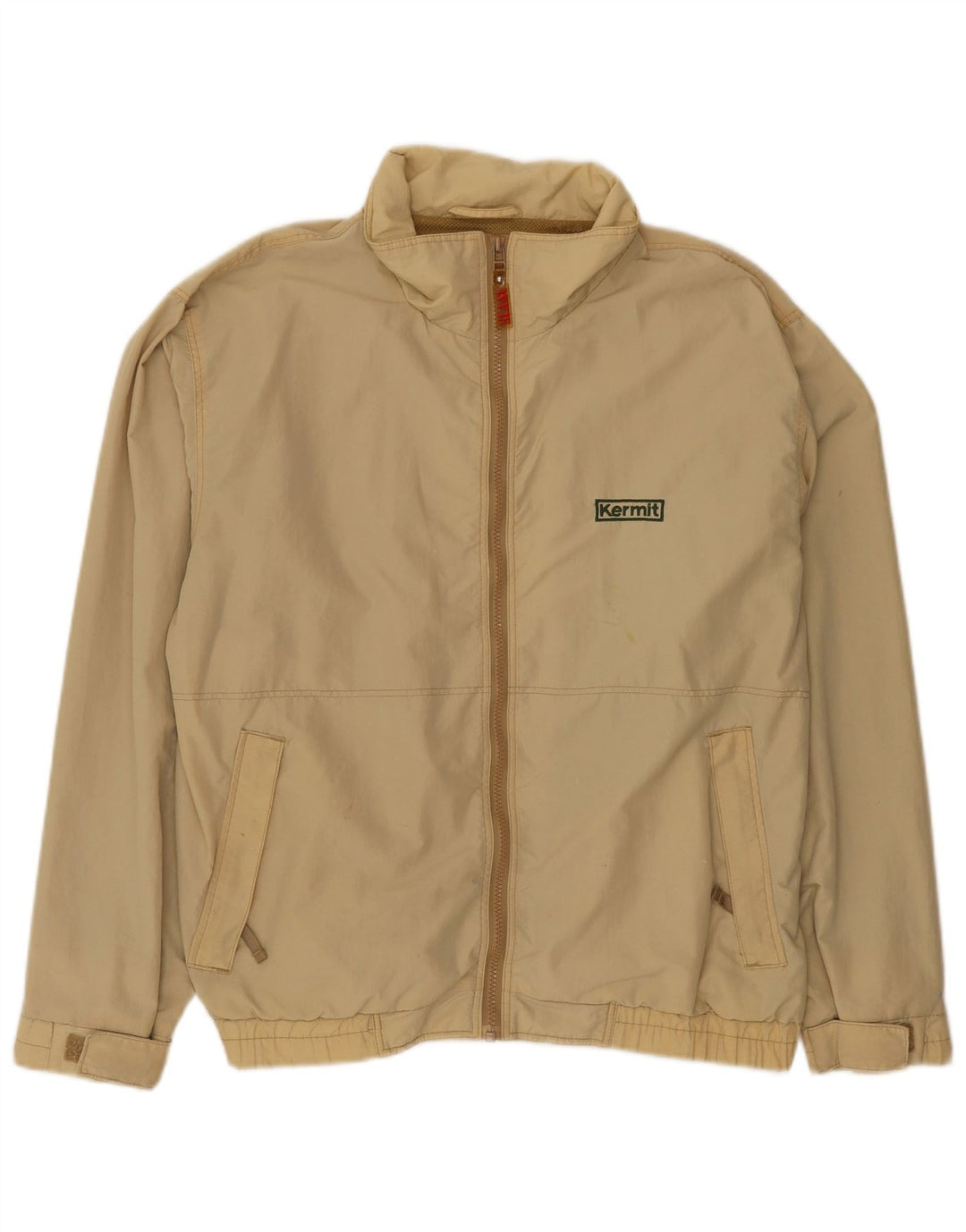 Slam Veste Bomber Homme UK 40 Large Beige Nylon