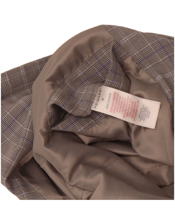 Primark Veste Bomber Homme UK 38 Gris Moyen à Carreaux Polyester