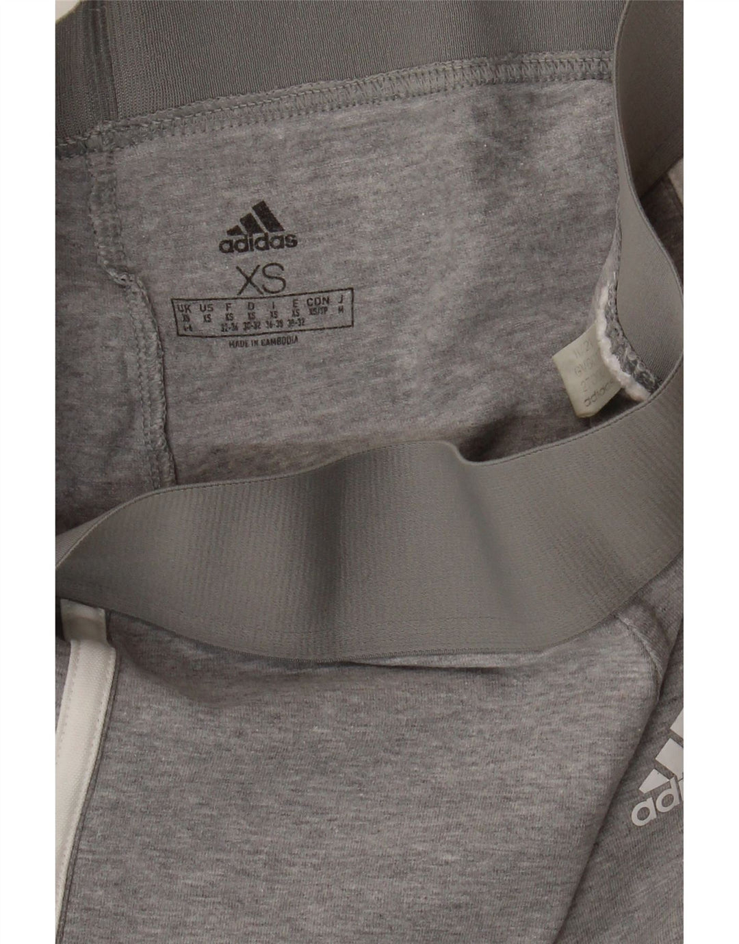ADIDAS Leggings Femme UK 4/6 XS Gris