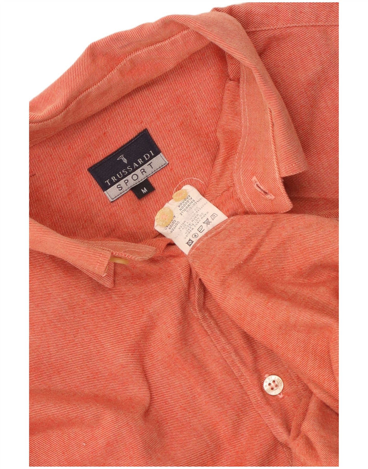 Trussardi Chemise Orange Moyen Coton Homme