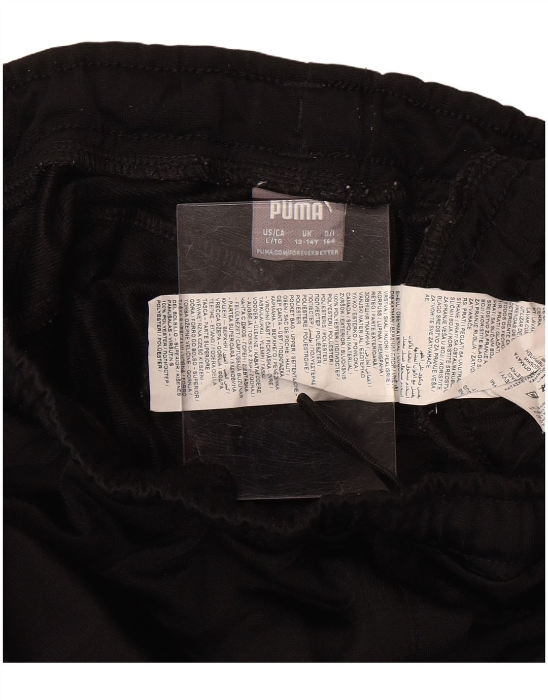 Puma Pantalon de survêtement garçon 13-14 ans Noir Polyester