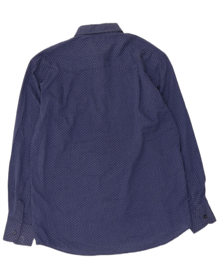 Pierre Cardin Chemise Coupe Régulière Homme Grand Bleu Marine Floral Polyester