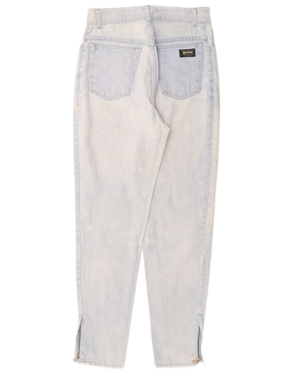 POP 84 Jean fuselé taille haute pour femme IT 42 Medium W28 L28 Bleu Coton