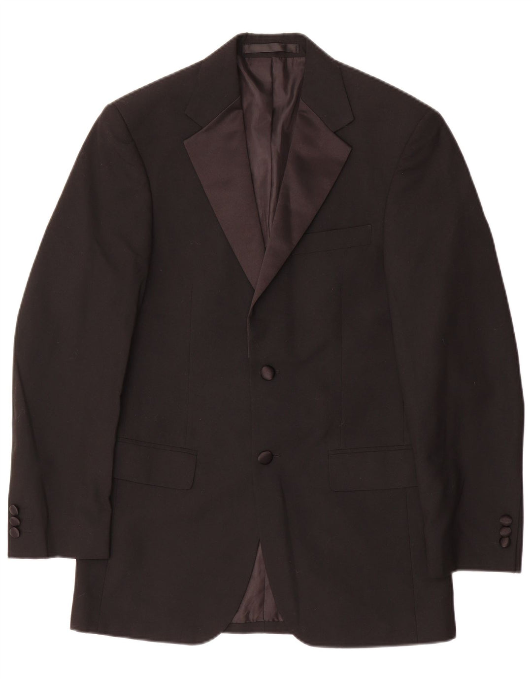 Marks & Spencer Veste blazer à 2 boutons pour homme UK 34 Petit Noir Polyester