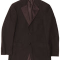 Marks & Spencer Veste blazer à 2 boutons pour homme UK 34 Petit Noir Polyester