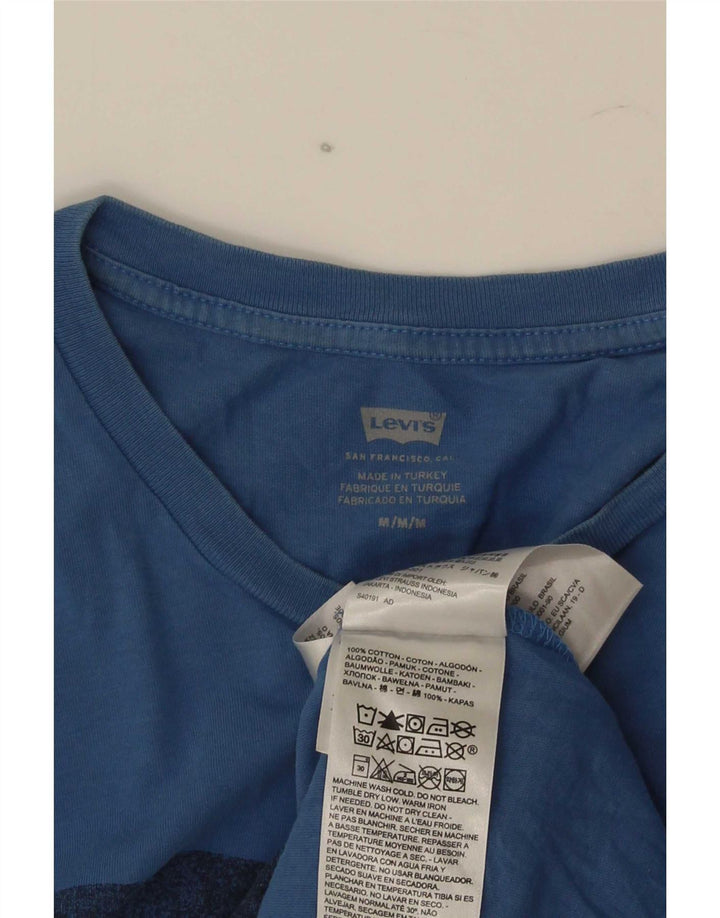 Levi's Tee-Shirt Graphique Homme Bleu Moyen Coton