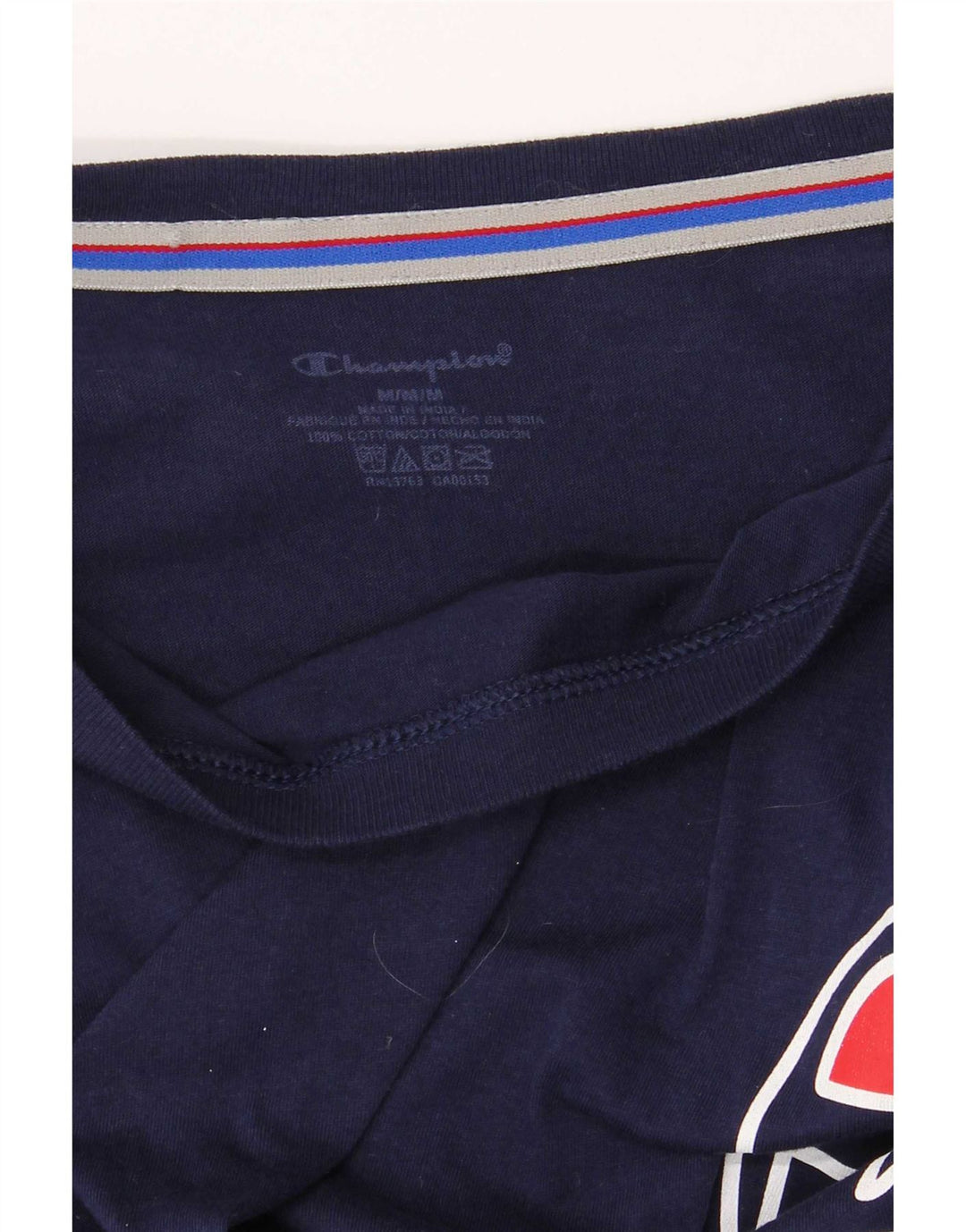 Champion Haut graphique à manches longues pour homme en coton bleu marine moyen