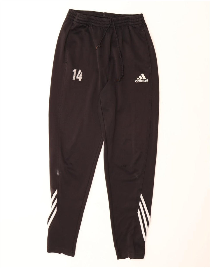 ADIDAS Pantalon de survêtement graphique pour hommes UK 42/44 Large Noir Polyester
