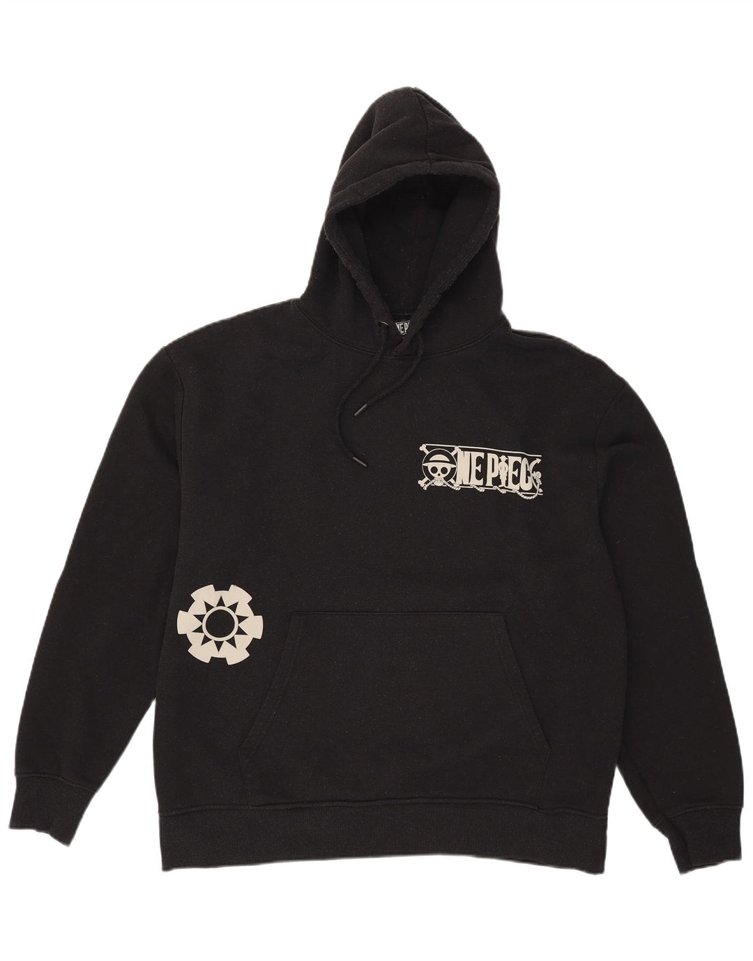 Pull & Bear Pull à Capuche Graphique Homme XL Noir Polyester