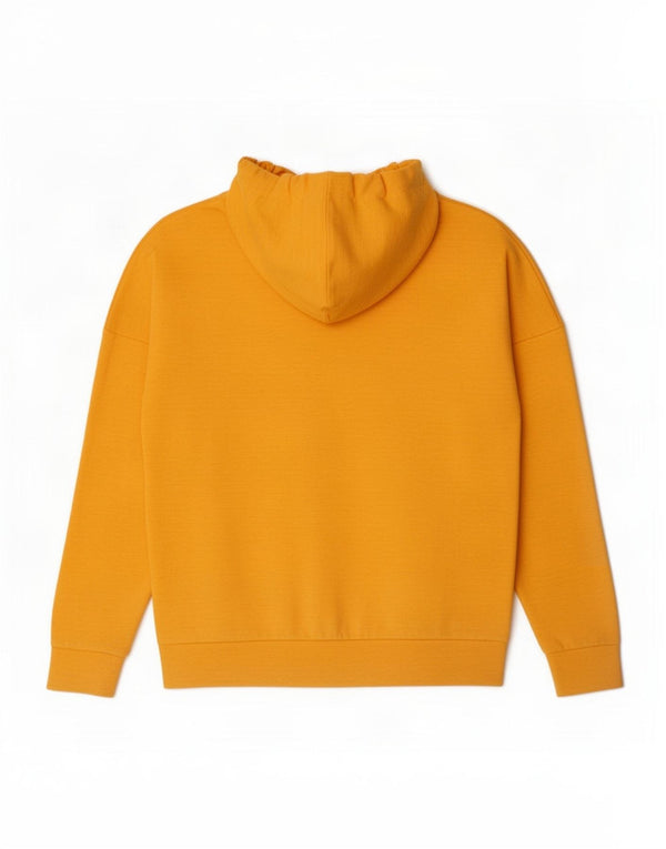 Adidas Pull à capuche zippé surdimensionné pour femme UK 4/6 XS Jaune Coton