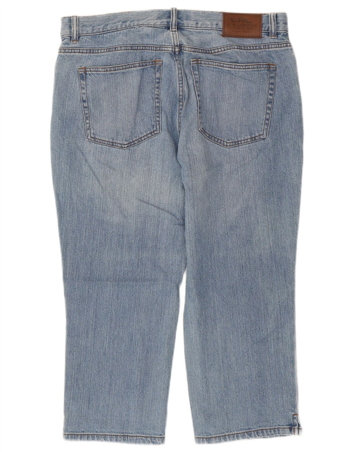 Ralph Lauren Femmes Capri Jeans US 8 Medium W32 L21 Bleu Coton