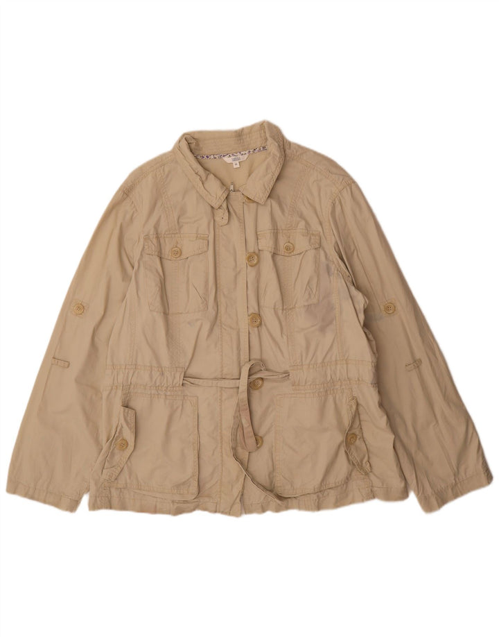 Marks & Spencer Veste utilitaire pour femme UK 22 3XL Coton beige