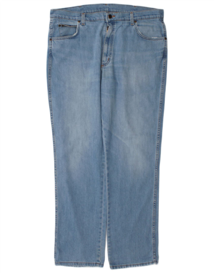 Wrangler Jean droit extensible Texas W38 L32 pour homme en coton bleu