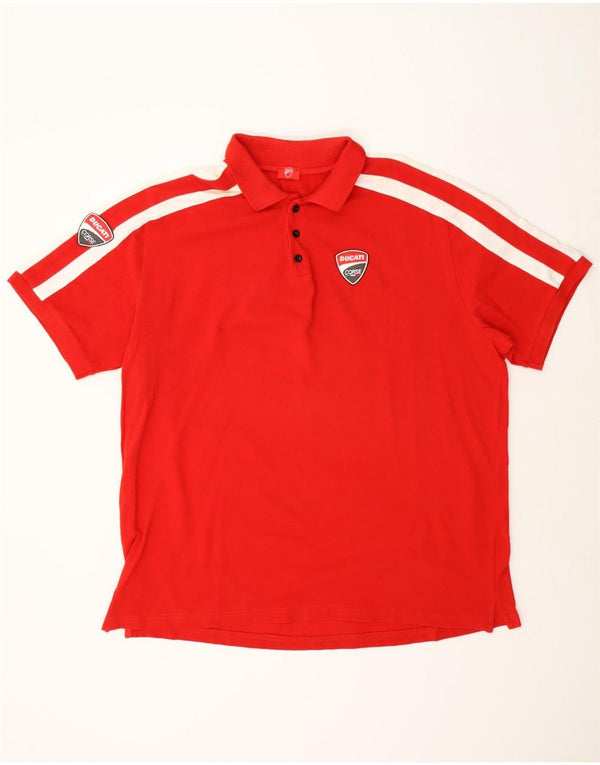 Ducati Polo Homme 2XL Rouge Colourblock Coton