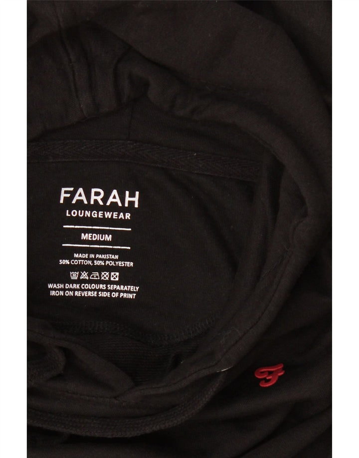 Farah Pull à capuche pour homme en coton noir moyen
